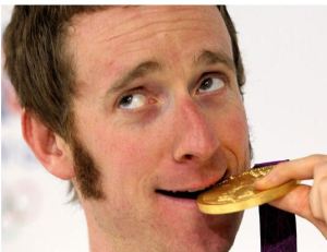 Mr wiggins wiggo with my sideburns and medal
